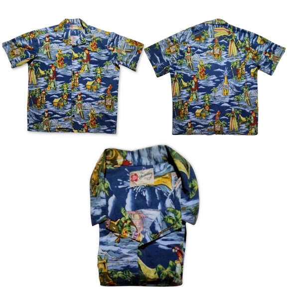 Hilo Hattie Hawaiian Shirt Mens 2XL Multicolor Parrot Print Short Sleeve Button - Picture 1 of 4